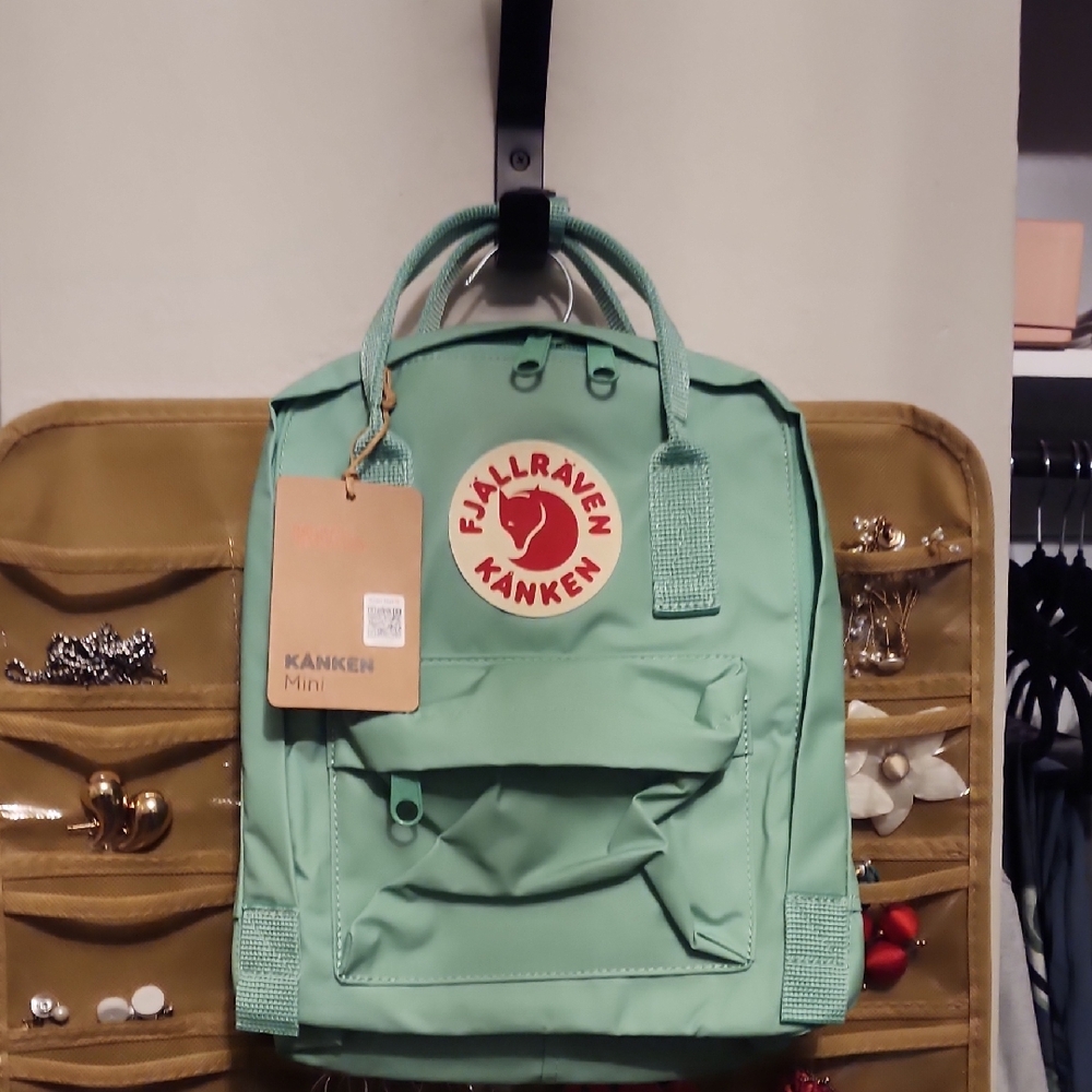 Fjallraven Kanken Mini Backpack in Mint Green